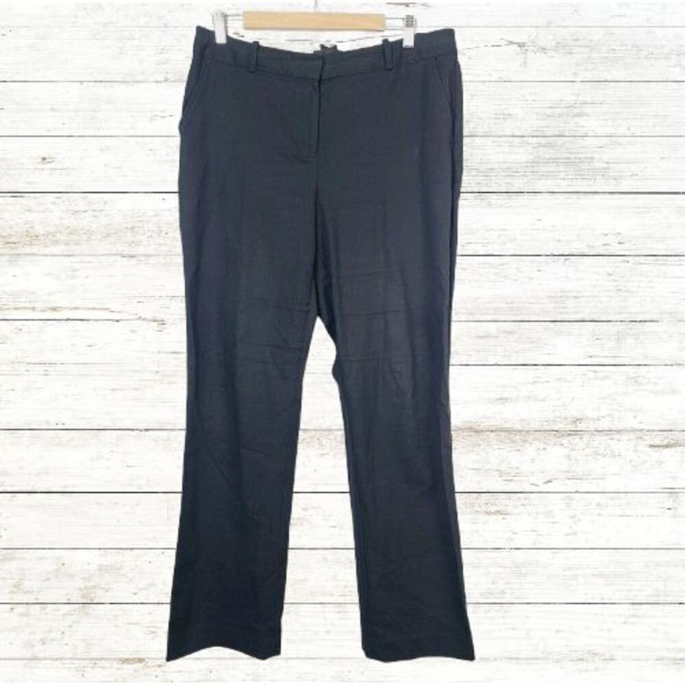 Talbots Freeport Curvy Pants Black 10 Pockets Straight Leg Dress Pant Slacks